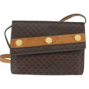 Celine Macadam Shoulder Bag Brown